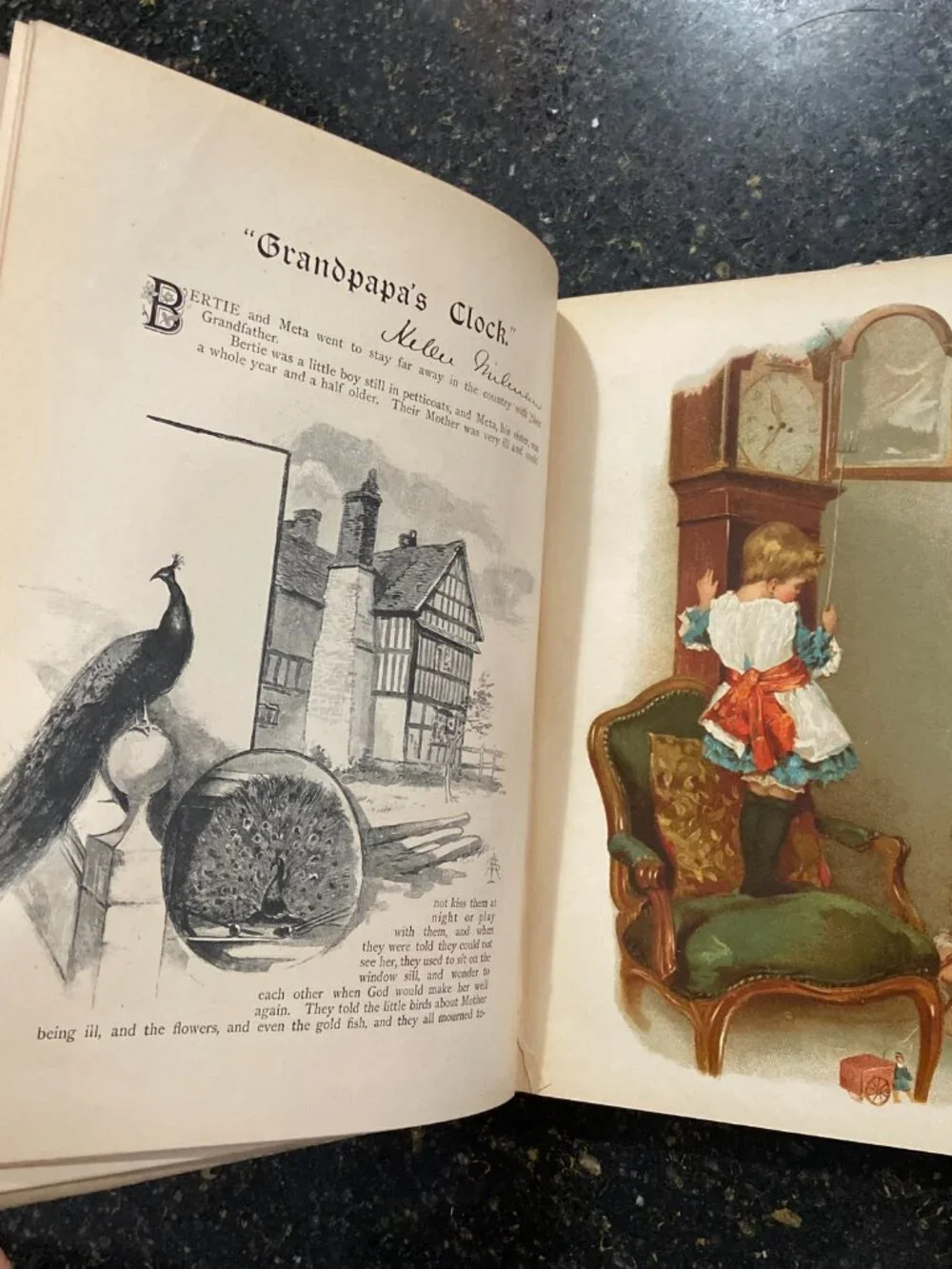 Victorian Chromolithograph Book, Marie Seymour Lucas Illustrations, Circa 1890,